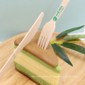 100% Natural Compostable Bamboo Knives Disposable Cutlery Durable Dinner Utensils
